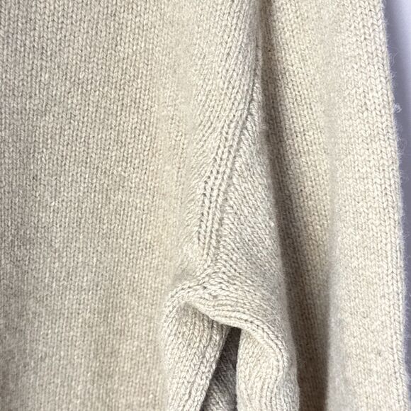 Polo Ralph Lauren 1/4 Zip Sweater XL Tan Light Brown Merino Wool Angora Vintage - Picture 7 of 12